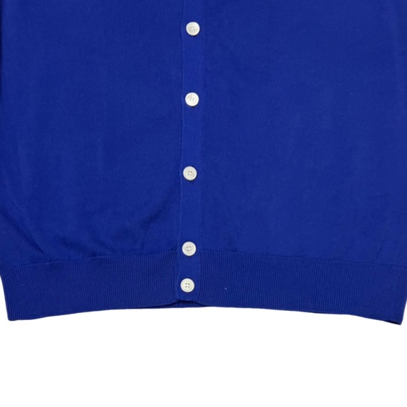 NWOT/NBW Seventy Venezia Royal Blue Men’s Cotton Cardigan Vest. XL - Picture 4 of 9